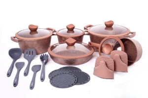 Jogo de Panelas 21 pcs - San Paolo - Rosê