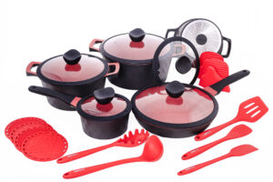 Jogo de Panelas 21 pcs - San Paolo - Preto