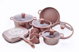 Jogo de Panelas 21 pcs - Ferrara - Rosê