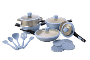 Jogo de Panelas 18 pcs - Vicenza- Azul