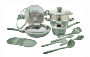 Jogo de Panelas 18 pcs - Drumont - Verde