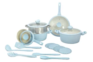 Jogo de Panelas 18 pcs - Drumont - Azul